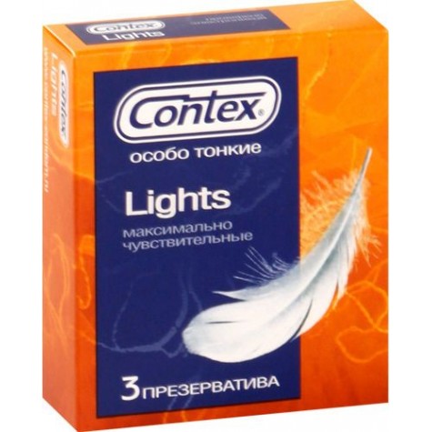 Особо тонкие презервативы Contex Lights - 3 шт.